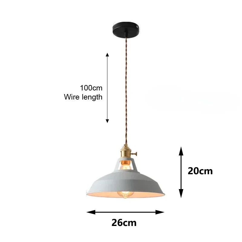 Nordic Retro Industrial Pendant Light