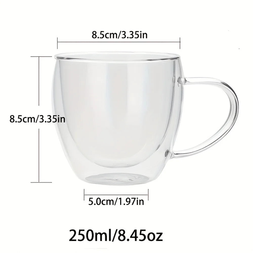 LumiTherm™ Double-Walled Borosilicate Glass Coffee Mug