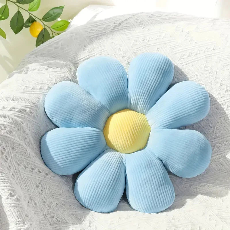 BloomSoft Floral Plush Cushion