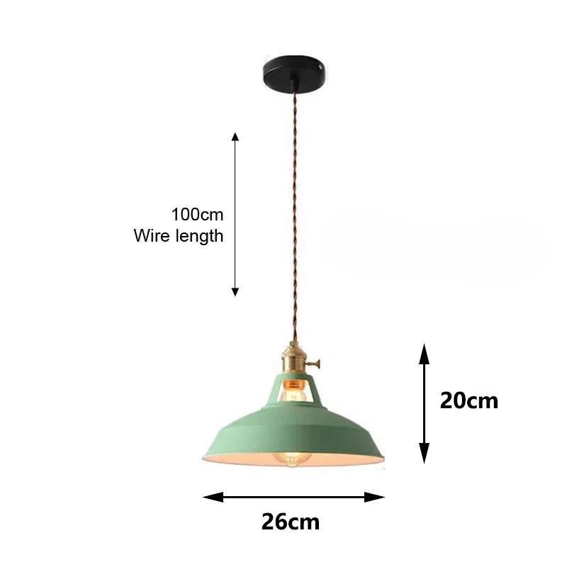 Nordic Retro Industrial Pendant Light