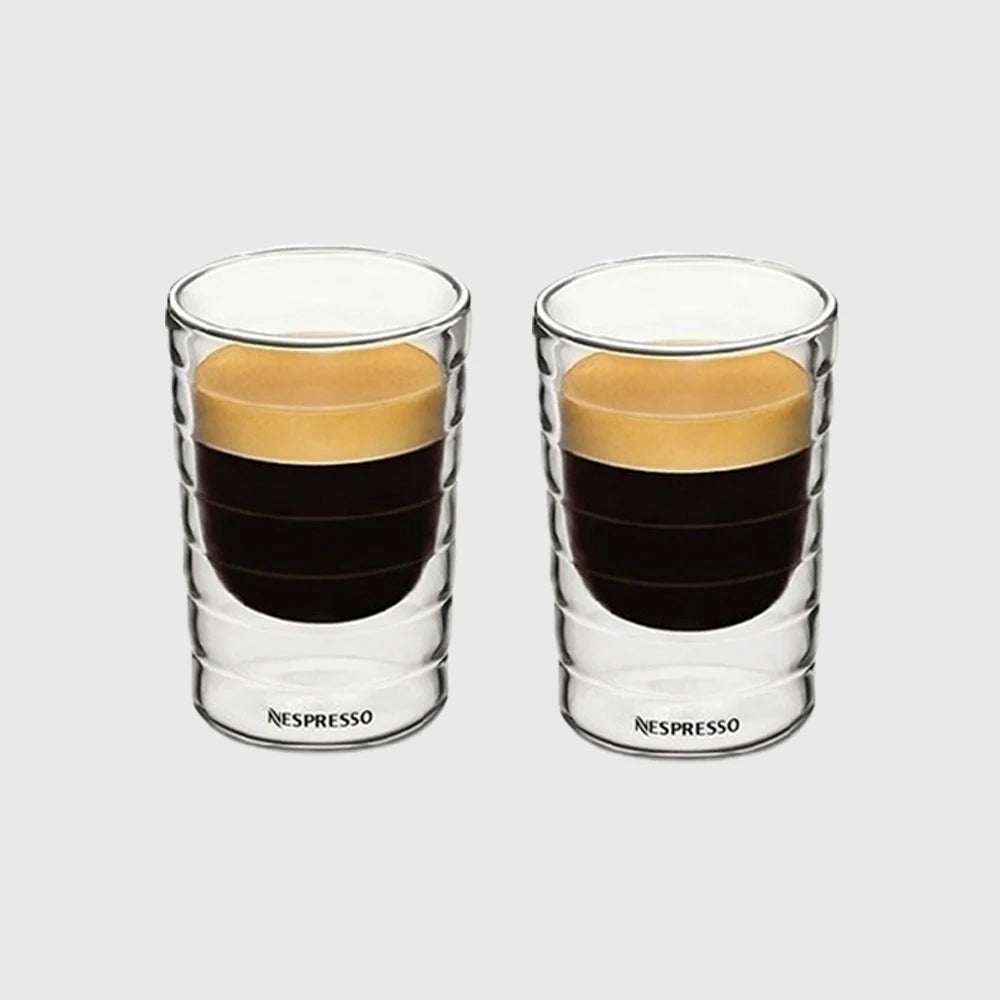 Nespresso Double-Walled Heat-Resistant Glass Coffee Mug Collection