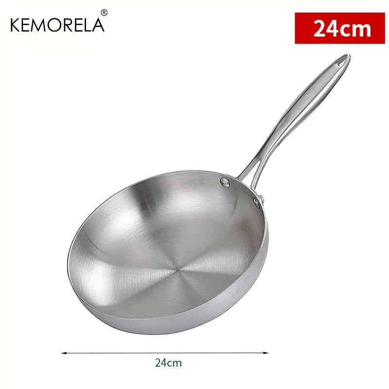 KEMORELA™ PureSteel 304 Frying Pan