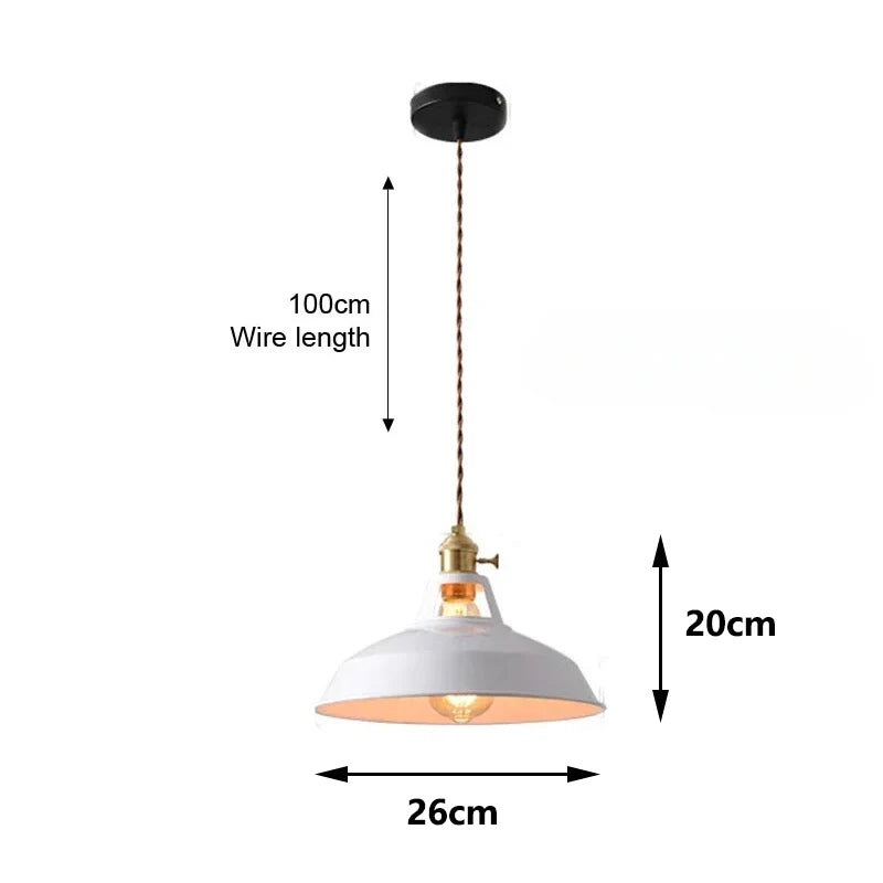 Nordic Retro Industrial Pendant Light