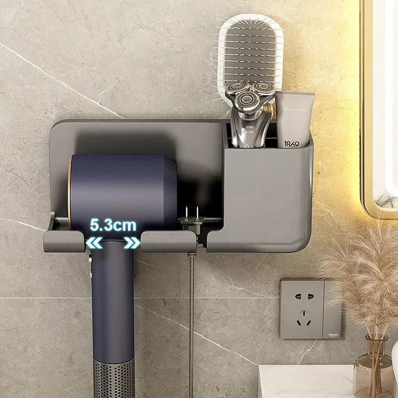 AirHold™ No-Drill Hair Dryer Wall Holder