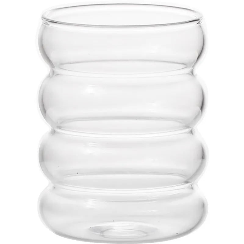 RippleForm™ Retro Corrugated Glass Cup