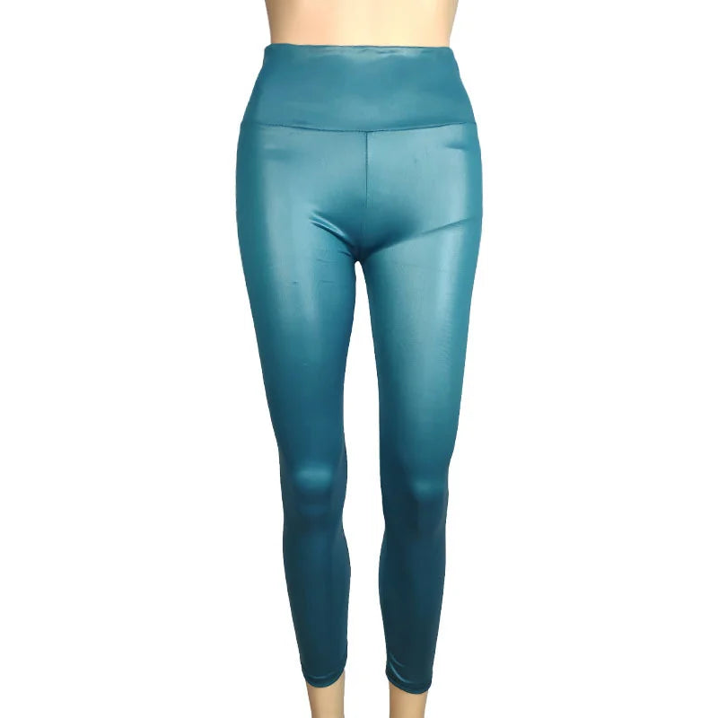 LuxeSkin™ High-Waist Faux Leather Leggings