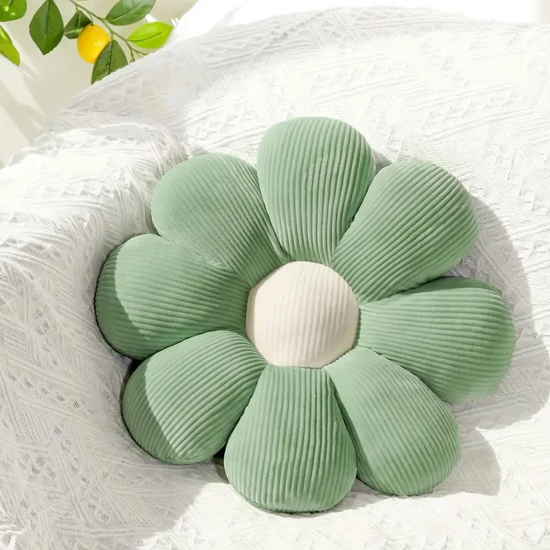 BloomSoft Floral Plush Cushion