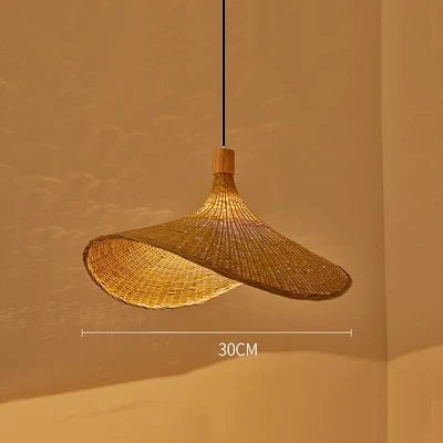 ZenWeave Bamboo Pendant Lamp – Handcrafted Japanese Style