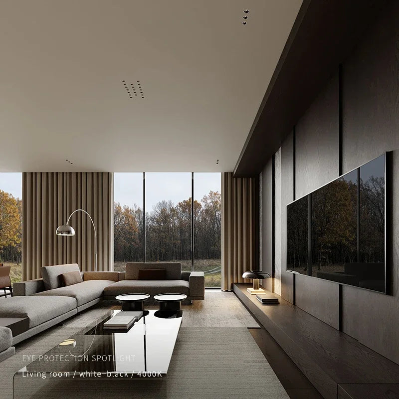 Modern LED Foyer Light – Minimalist Aluminium Design