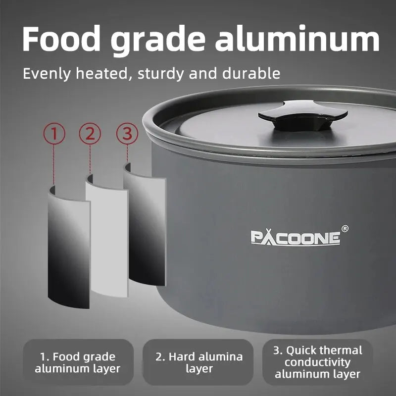 PACOONE™ TrailCook Compact Cookware Set