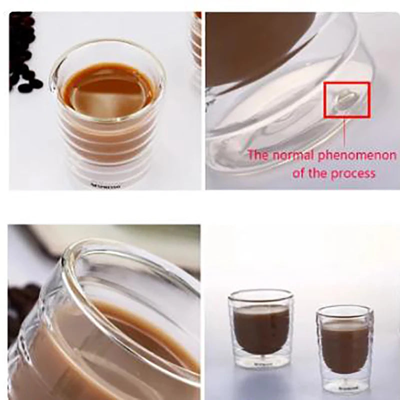 Nespresso Double-Walled Heat-Resistant Glass Coffee Mug Collection
