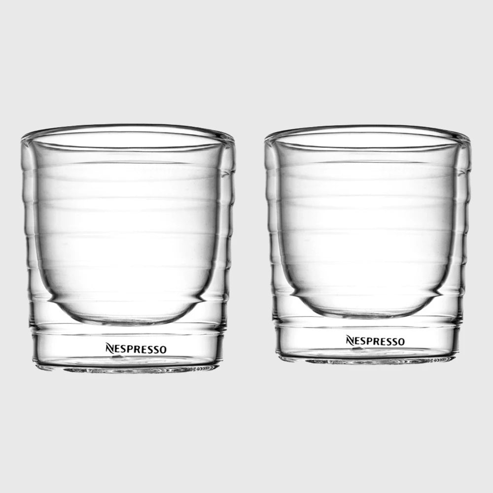 Nespresso Double-Walled Heat-Resistant Glass Coffee Mug Collection