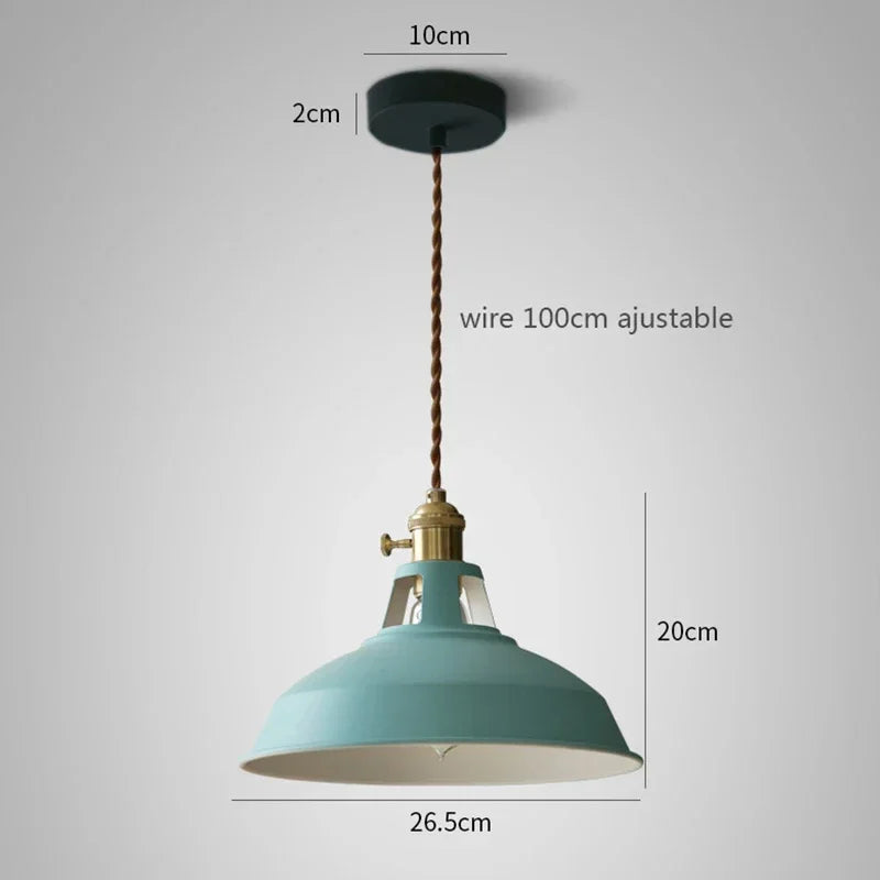 Nordic Retro Industrial Pendant Light