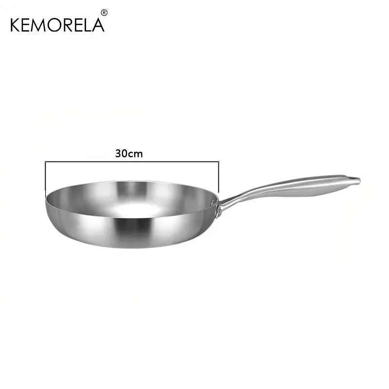 KEMORELA™ PureSteel 304 Frying Pan