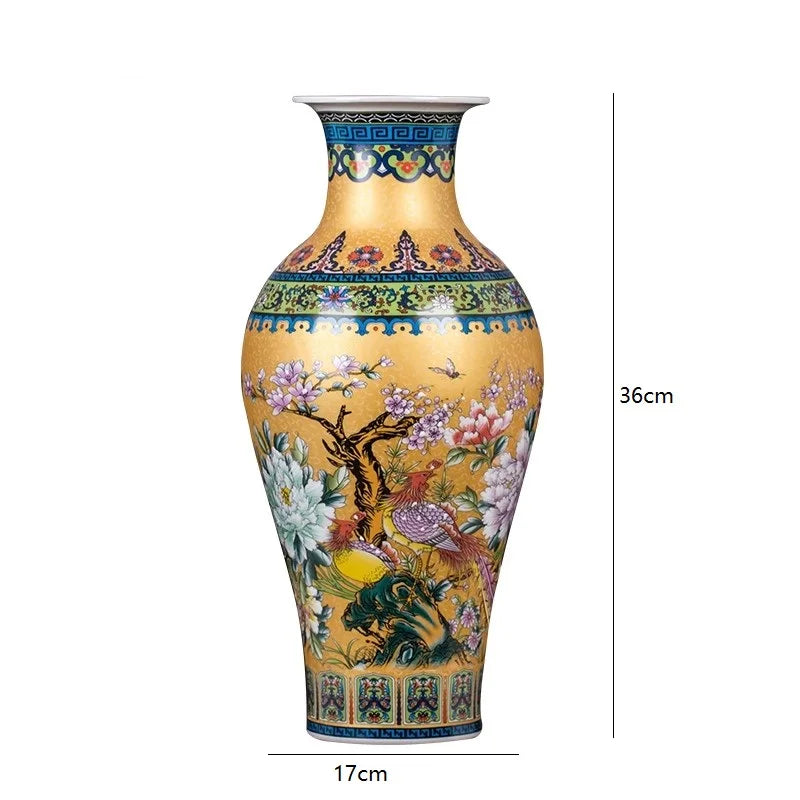 New Classical Ceramic Tabletop Vase – Post-Modern Decorative Statement