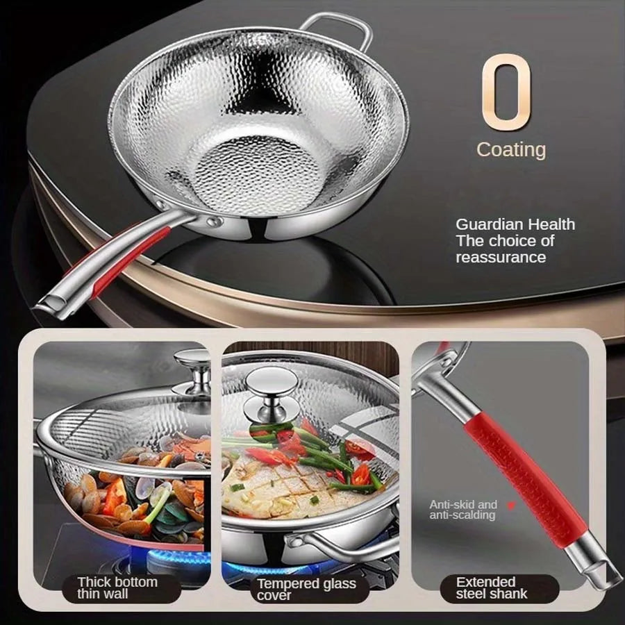 TitanCore™ Pure Titanium Round-Bottom Wok