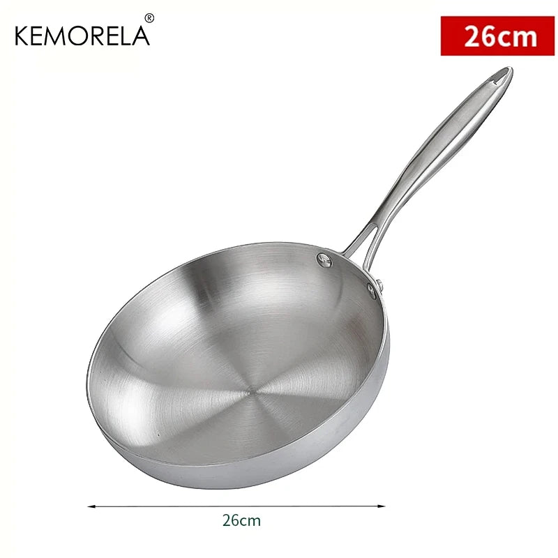 KEMORELA™ PureSteel 304 Frying Pan