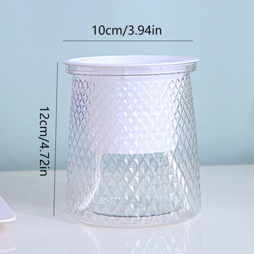 Transparent Hydroponic Flower Vase – Modern Self-Watering Plant Display