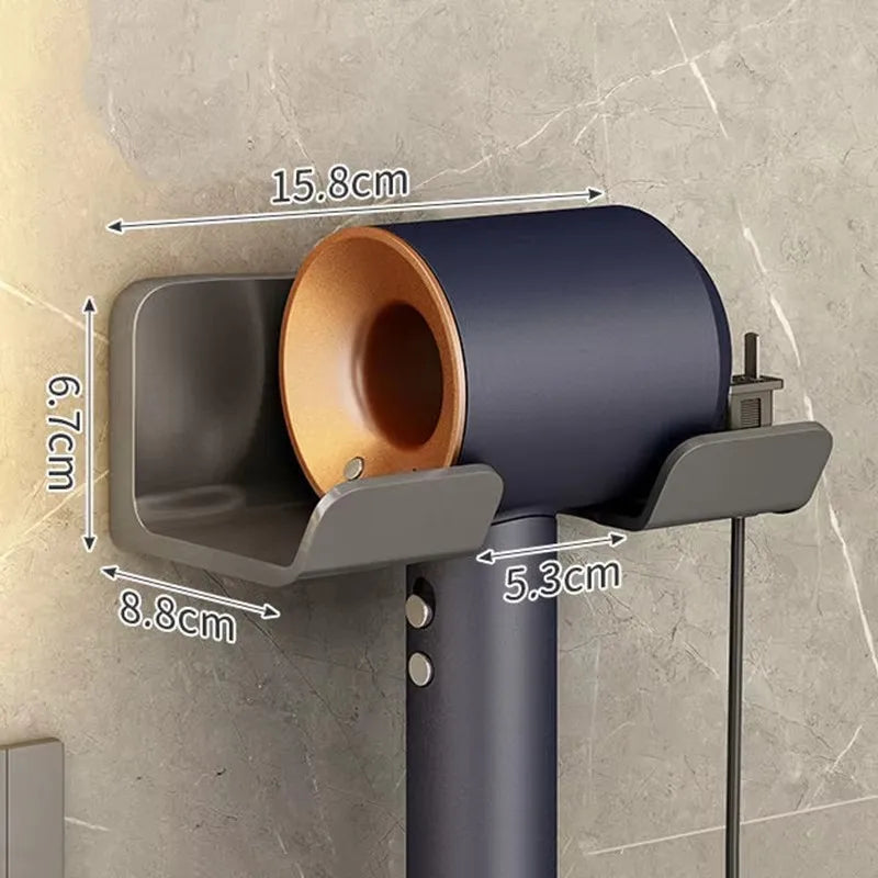 AirHold™ No-Drill Hair Dryer Wall Holder