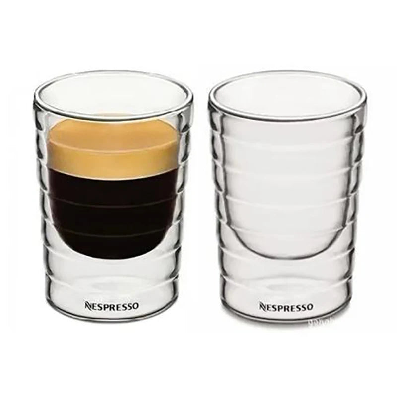 Nespresso Double-Walled Heat-Resistant Glass Coffee Mug Collection
