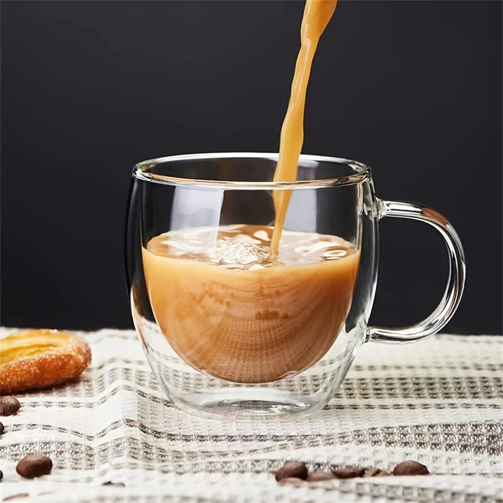 LumiTherm™ Double-Walled Borosilicate Glass Coffee Mug