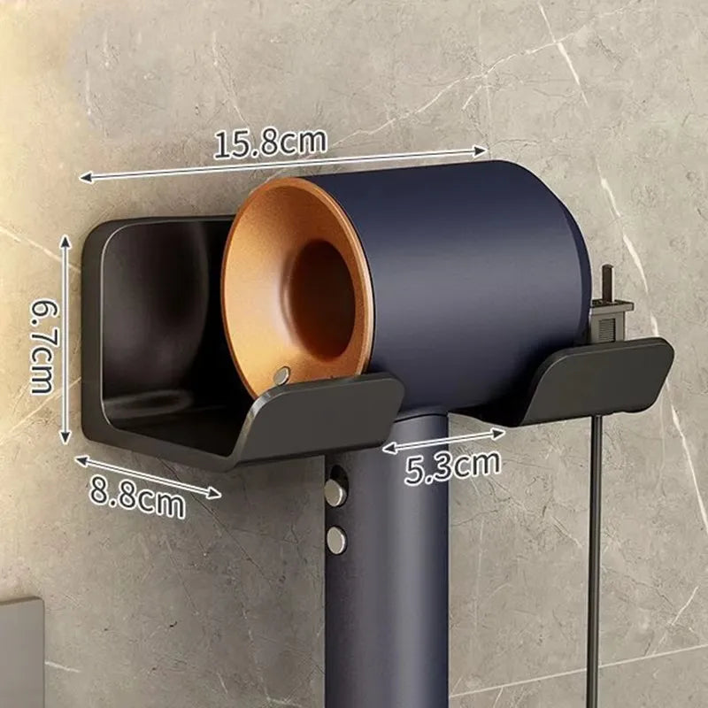 AirHold™ No-Drill Hair Dryer Wall Holder
