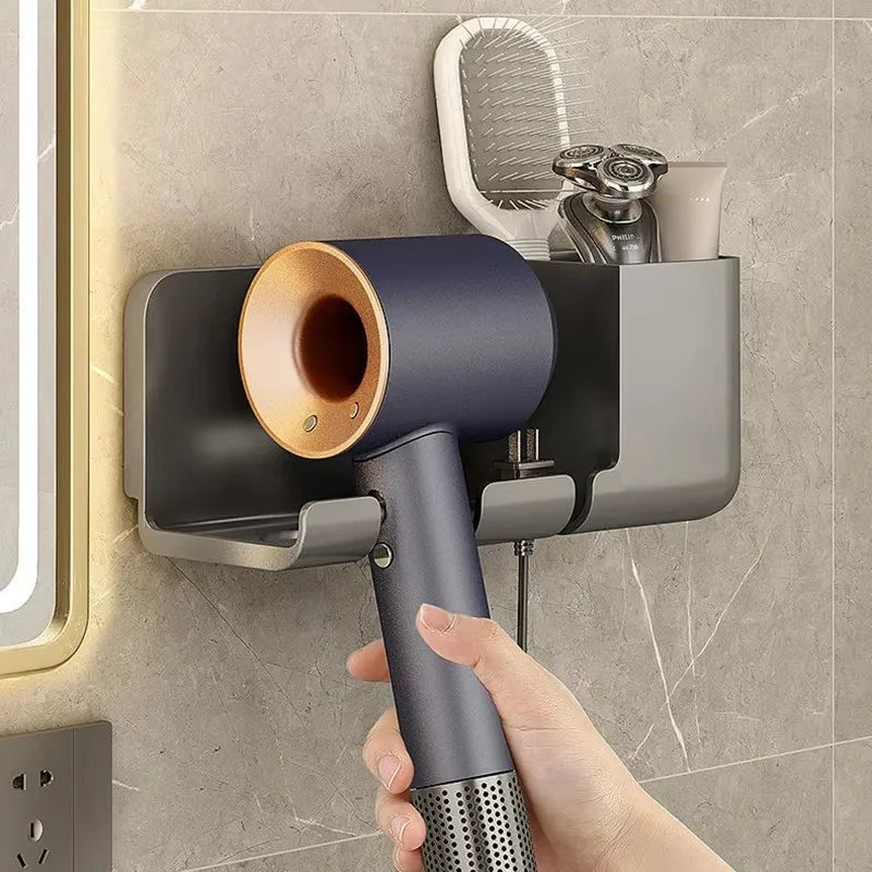 AirHold™ No-Drill Hair Dryer Wall Holder