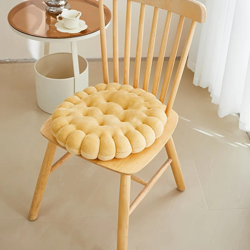 CookieCloud Plush Seat Cushion – Large Biscuit Design