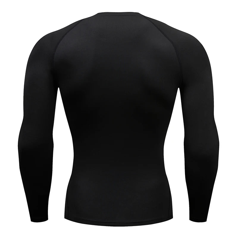 HANRAN CoreFlex™ Men’s Long-Sleeve Compression Running T-Shirt