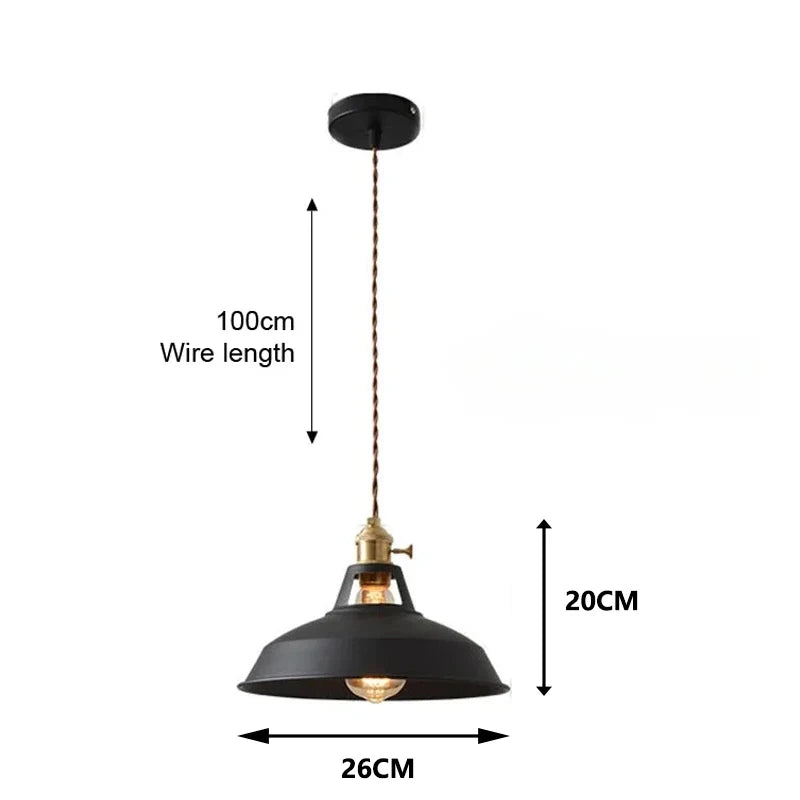 Nordic Retro Industrial Pendant Light