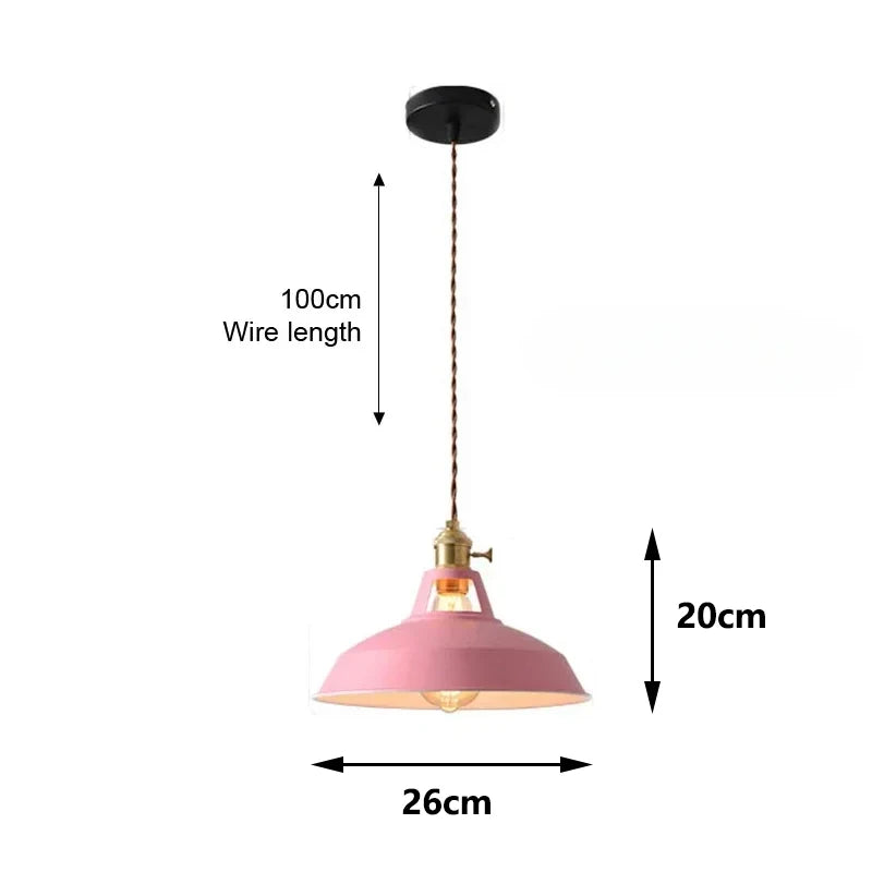 Nordic Retro Industrial Pendant Light