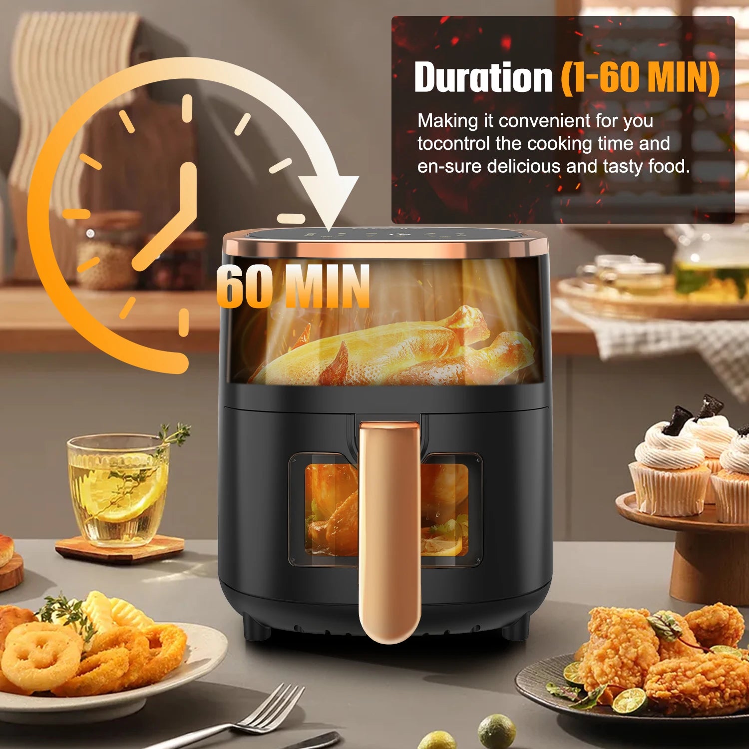OYAJIA AirPro™ 6L Smart Touch Air Fryer