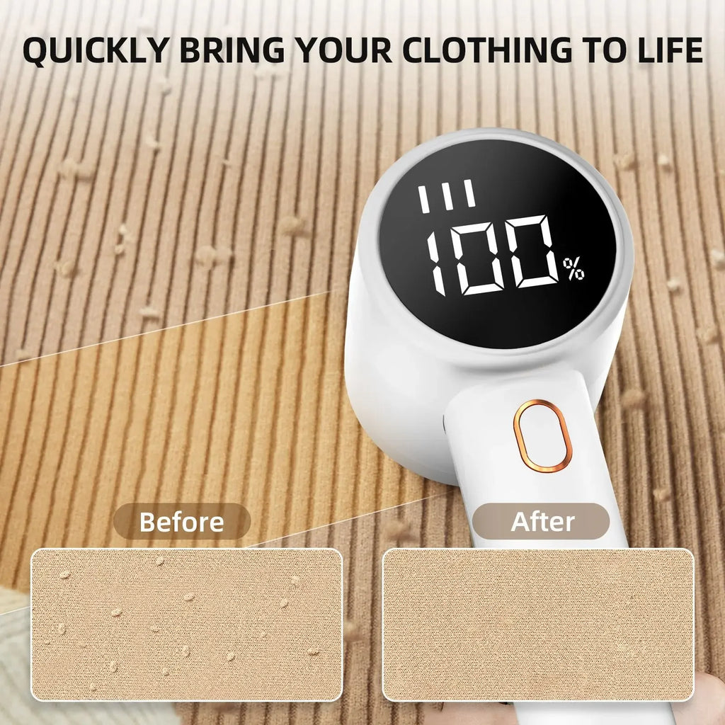 CleanEdge™ Pro Digital Fabric Shaver – Cordless Lint & Bobble Remover